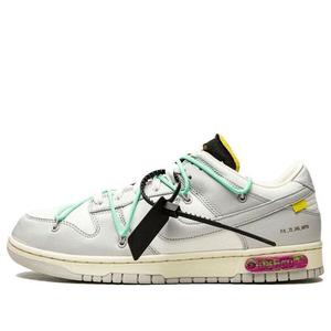 Кроссовки x off white dunk low Nike, серый