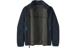 Куртка с контрастными карманами из искусственной овчины Patagonia, светло-umber