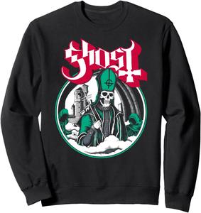 Ghost - Secular Haze, зеленая толстовка, черная