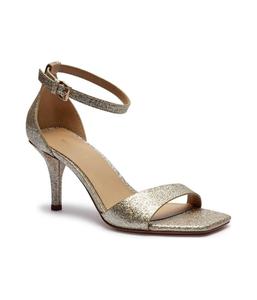 Босоножки кожаные Michael Kors Jaida на шпильке, золотой