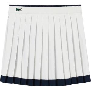 Юбка плиссе с нашивкой Logo LACOSTE, белый/мультиколор