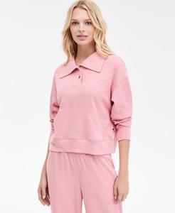 Женские трикотажные брюки с высокой посадкой и широкими штанинами Nautica Jeans, Bridal Rose