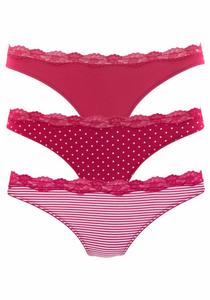LASCANA Стринги в цвете Cranberry