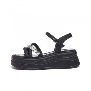 Bull charm Женские сандалии на ремешках черные, цвет Black