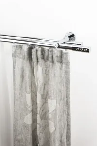 Карниз для штор GARESA "EASY", 2 направляющие, желаемая длина 67х340 см, Ø 20 мм, цвет chromfarben