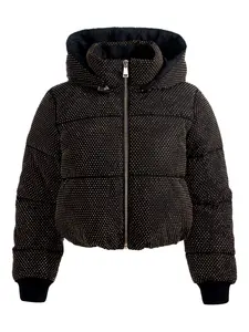 Декорированный пуховик Robena Alice + Olivia, черный