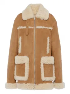 Куртка с меховой отделкой Maison Margiela, коричневый