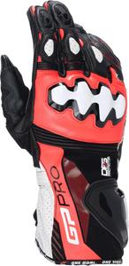 Перчатки для мотоспорта Alpinestars GP Pro R4, премиум защита для трека, сертификат CE, Black/Red Fluo/White