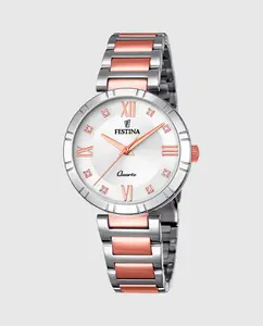 F16937/D Женские часы Mademoiselle из серебристой стали Festina, серебрянный