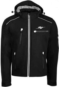 Мотоциклетная текстильная куртка Stan Rusty Stitches, черно-белый