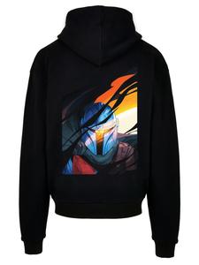 Пуловер F4NT4STIC Ultra Heavy Hoodie Star Wars The Mandalorian Glare, черный