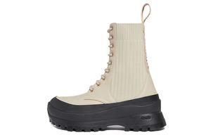 Женские сапоги Chelsea Knit Lace Up Trace от Stella McCartney, бежевые