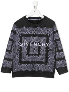 Givenchy Kids джемпер с принтом, черный