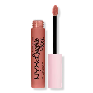 Жидкая матовая помада Lip Lingerie XXL, стойкая NYX Professional Makeup, Turn On (peach nude)