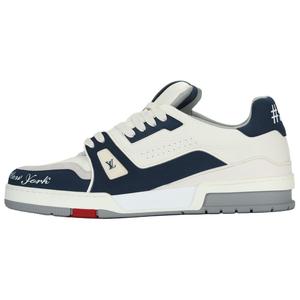 Кроссовки Low Top для скейтбординга мужские белые лимитированная серия New York LOUIS VUITTON