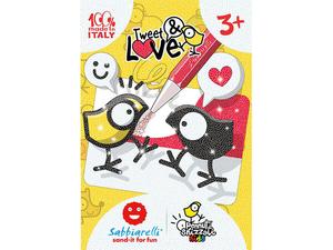 Sabbiarelli, набор песочных раскрасок Tweet&Love