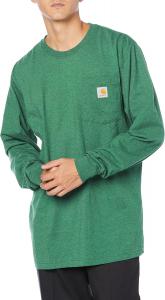 Мужская рабочая футболка с длинным рукавом и карманом Carhartt