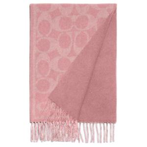 Кашемировый вязаный шарф унисекс True Pink COACH