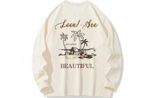 Футболка унисекс LOOX!, абрикосовая с длинными рукавами (рукава-резинка)