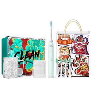 Электрическая зубная щетка Soft Bristle Gum Protection Soundwave Vibration Feather Brush HX2421 PHILIPS, зеленый