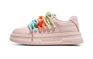 Женские низкие кроссовки для скейтбординга с амортизацией, износостойкие, увеличивающие рост RENBEN, Sweetheart Pink