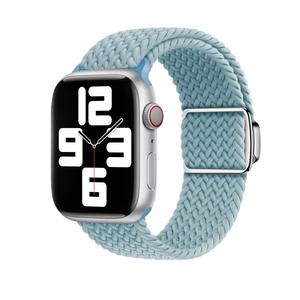 Biaodaige Часы Strap Apple Compatibility Fabric Material, Rock Cyan