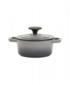 Чугунная эмалированная кастрюля объемом 1 кварта (около 3,8 литра) Smith and Clark, серый