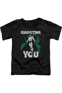 Футболка с коротким рукавом для малышей "Лига справедливости Америки" с эффектом выцветания Gildan, черный