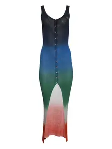 Платье макси с эффектом градиента CASABLANCA, синий