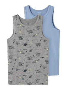 NAME IT Майка в светло-голубом, темно-синем, крапчато-сером