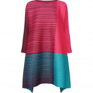 ISSEY MIYAKE SS25 платье с длинными рукавами женское розовый синий