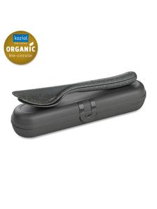 KLIKK READY - чехол для столовых приборов + набор столовых приборов в натуральном пепельно-сером цвете koziol