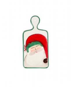 Небольшая сырная тарелка «Старый Санта-Клаус» VIETRI, красный