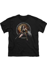 Футболка с коротким рукавом для детей "Бэтмен против Супермена: Зона битвы" Gildan, черный