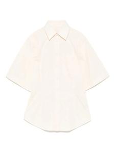 Рубашка с короткими рукавами AMI Paris, нейтральный