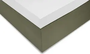 Простыня на резинке Satinado с накладкой 90x210-220+12 см. Белая. Zo!Home