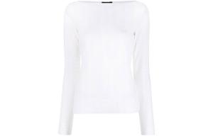 EMPORIO ARMANI Футболка Women's White Boat neck Moderate