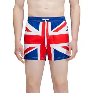 Шорты для плавания Sundek Elasticated waistband recycled polyester repreve united kingdom flag, синий