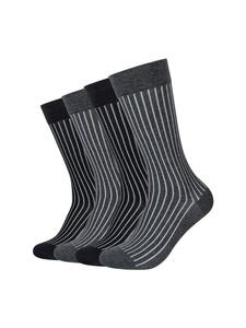 Camano Носки Ca-Soft Shadow Bold Stripes, набор из 4 штук, цвет антрацитовый меланж