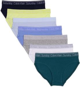 Трусы-боксеры Calvin Klein для девочек, Pacific/White/Heather Gray/Hydrangea/Skyway/Energy/Black Iris