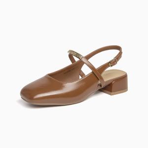 GEMEIQ Женские сандалии на одной застежке 4,5 см карамельные, цвет Caramel