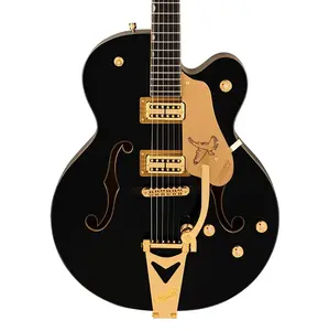 Гитара Gretsch Synchromatic Falcon Hollow Body Single-Cut с тремоло Bigsby, гриф из эбенового дерева, черная с чехлом HSC