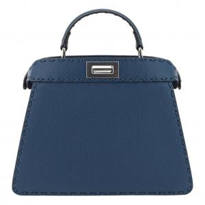 FENDI Сумка через плечо из телячьей кожи, кроссбоди, женская сумка синяя