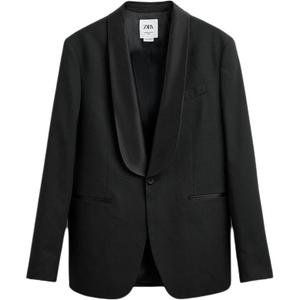 Деловой костюм мужской черный Zara, черный