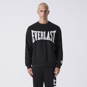 EVERLAST ЭКСКЛЮЗИВНЫЙ СВИТЕР С КРУГЛЫМ ВЫРЕЗОМ, ЧЕРНЫЙ ХЛОПОК, ПОЛИЭСТЕР