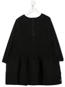 Фактурное платье миди Lanvin Enfant, черный