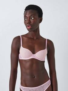 Бюстгальтер Gabriella с кружевом и глубоким вырезом John Lewis, Pink