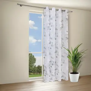 Герстерская штора «Елка», (1 шт.), штора на люверсах для самообслуживания «Елка» Gerster, белый/серый/розовый