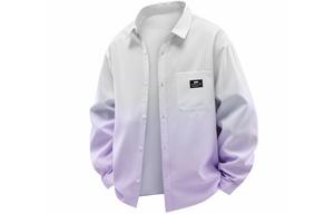 Рубашка Unisex Lapel Moderate Workwear ZIAREL, фиолетовый