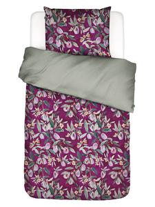 Комплект постельного белья Plums Perfect в цвете фиолетовый/хаки Essenza, 140x220 см